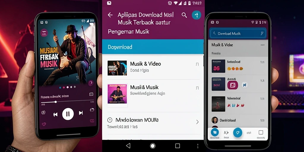 Antarmuka MPOID yang ramah pengguna untuk Download Musik.
