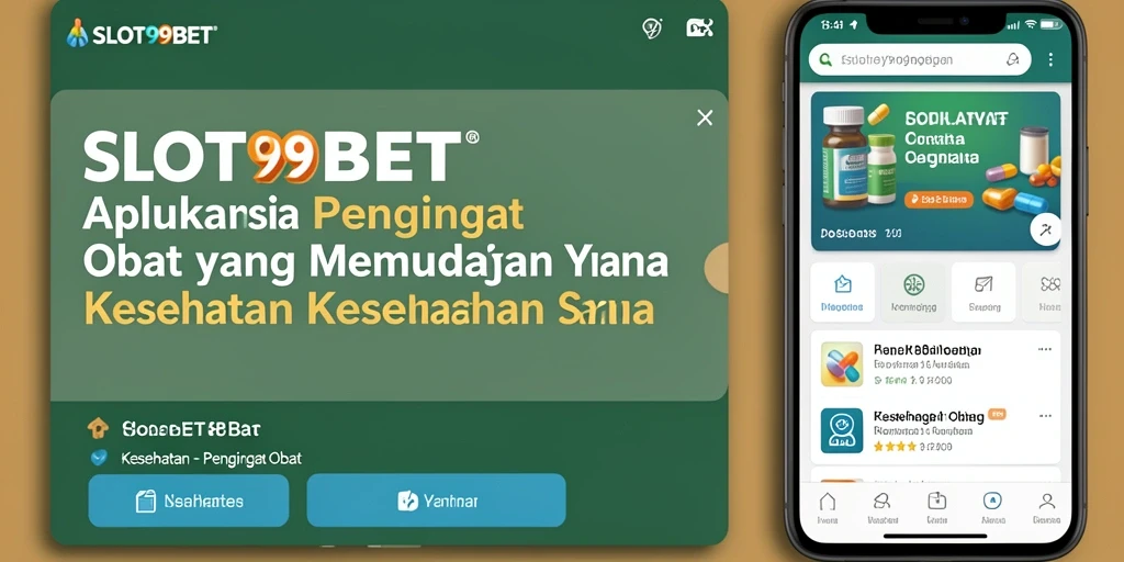 Tampilan antarmuka penggunaan Pengingat Obat SLOT99BET.